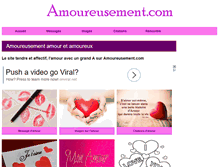 Tablet Screenshot of amoureusement.com